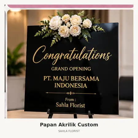 Papan Bunga Akrilik Kupang Kota